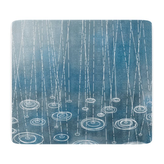 Rain Storm Cutting Board (Front)