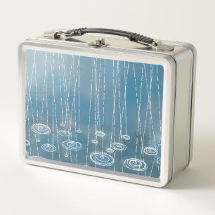 Rain Storm Metal Lunch Box