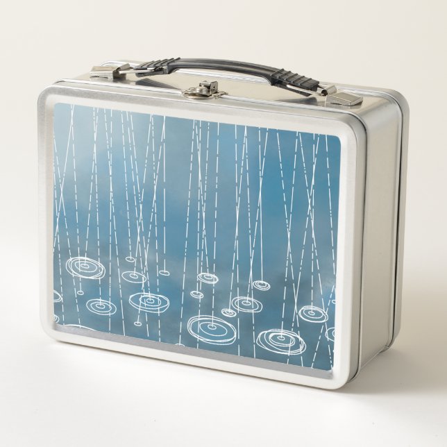 Rain Storm Metal Lunch Box (Front)