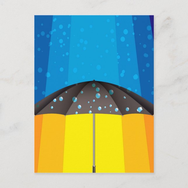 Rain storm on a sunny day postcard (Front)