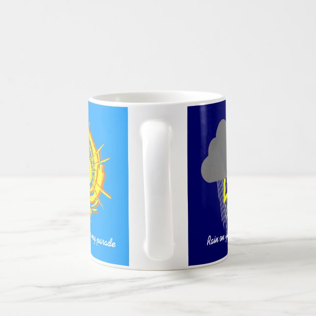 Rain Sunshine Parade Meteorology funny custom Coffee Mug (Handle)
