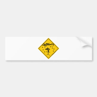 Rain Weather Warning Merchandise and Clothing Bumper Sticker