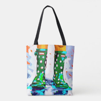 Rainboots dual-sided Tote Bag