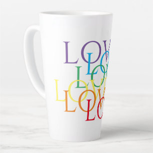 RAINBOVE LOVE Tall Latte Mug