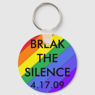 rainbow2, BREAKTHESILENCE, 4.17.09 Keychain