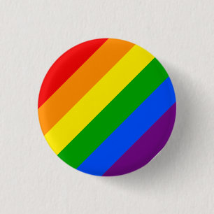 RAINBOW 1 INCH ROUND BUTTON