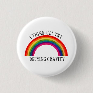 Rainbow 1 Inch Round Button