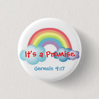 Rainbow 1 Inch Round Button