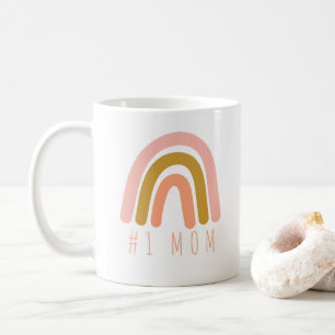 Rainbow #1 MOM with NAMES Coffee Mug