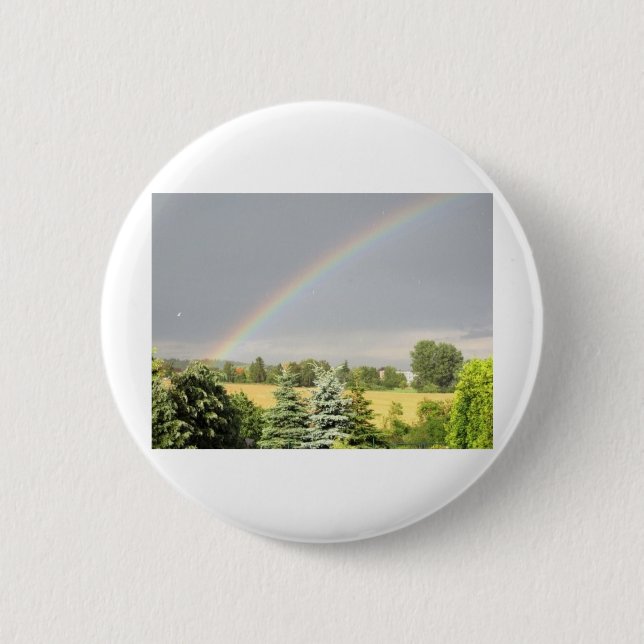 Rainbow 2 Inch Round Button (Front)
