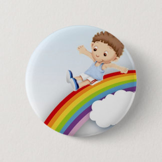 Rainbow 2 Inch Round Button