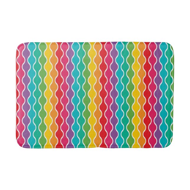 Rainbow (3).jpg bath mat (Front)