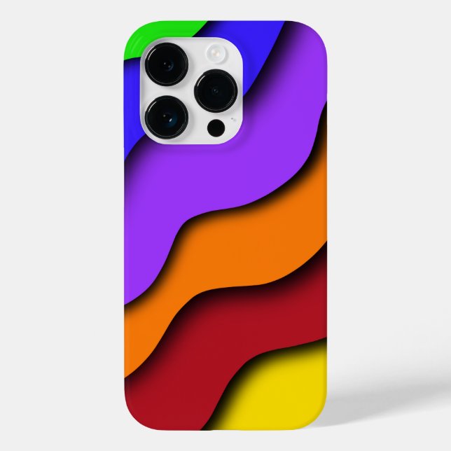 Rainbow 3D Cut Case-Mate iPhone Case (Back)