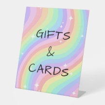 Rainbow 4th Birthday Decor Gifts Cards