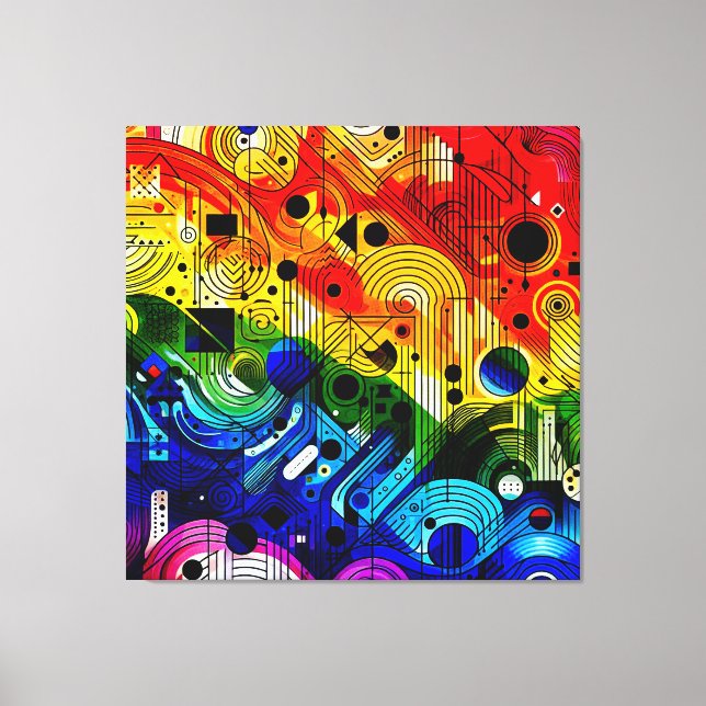 Rainbow 604 We Are Always Here Canvas Print (Front)