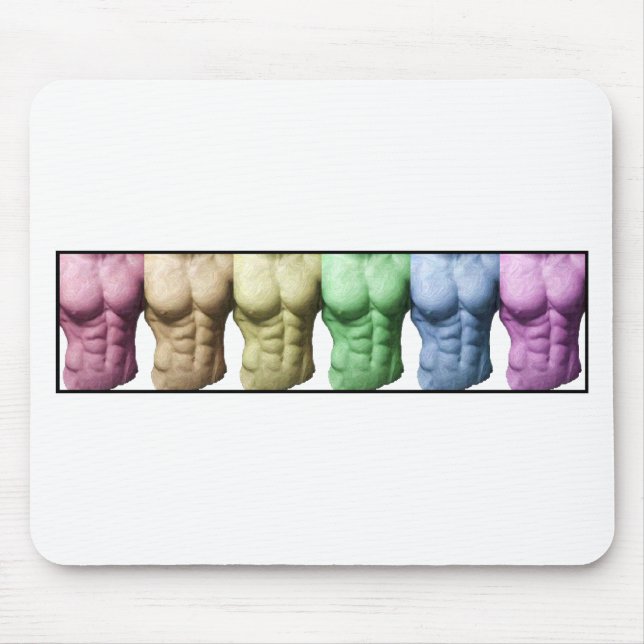 Rainbow Abs Mouse Pad (Front)