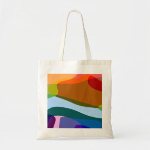 Rainbow Abstract 605 Tote Bag