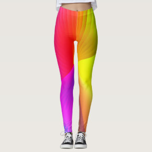 Rainbow Abstract art Leggings