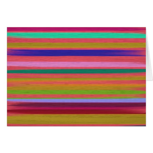Rainbow abstract art stripes modern (Front Horizontal)