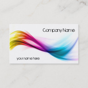 Rainbow abstract background business card