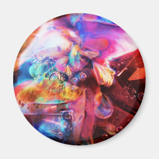 Rainbow Abstract Boro Glass Magnet