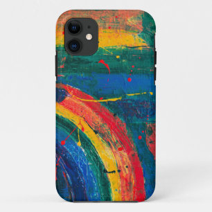 Rainbow Abstract iPhone 11 Case