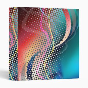 Rainbow Abstract Halftone Design Binder