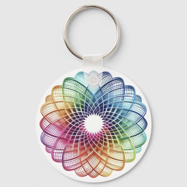 Rainbow - Abstract Keychain (Front)