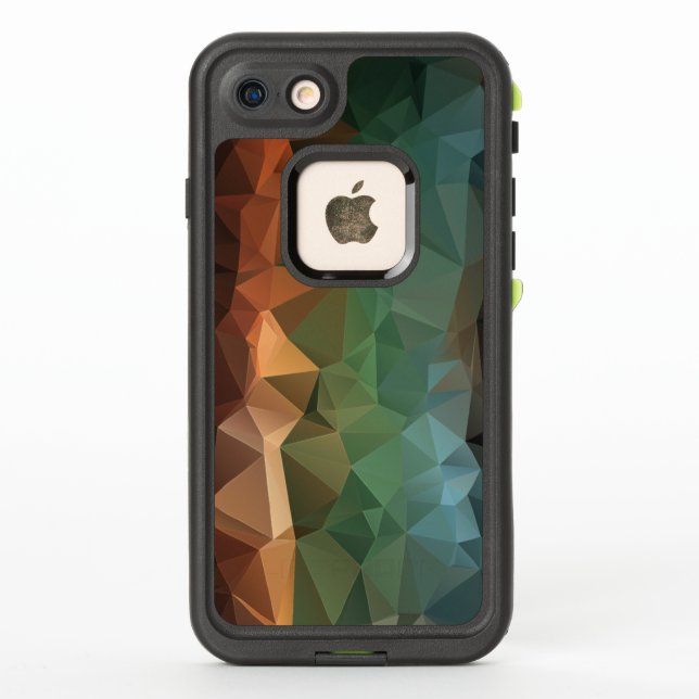 Rainbow Abstract Pyramid Art LifeProof iPhone Case (Back)