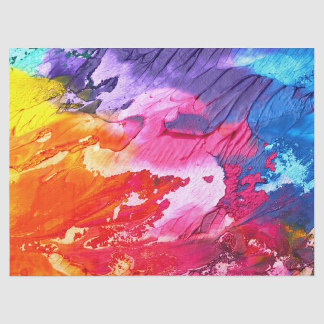 rainbow abstract tissue paper (Front)