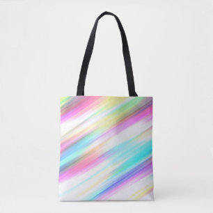 rainbow abstract tote bag