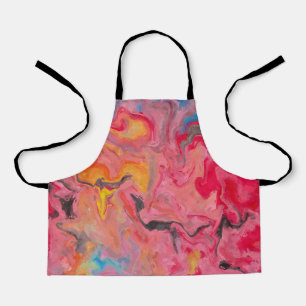 Rainbow Abstract Waterfall  Apron