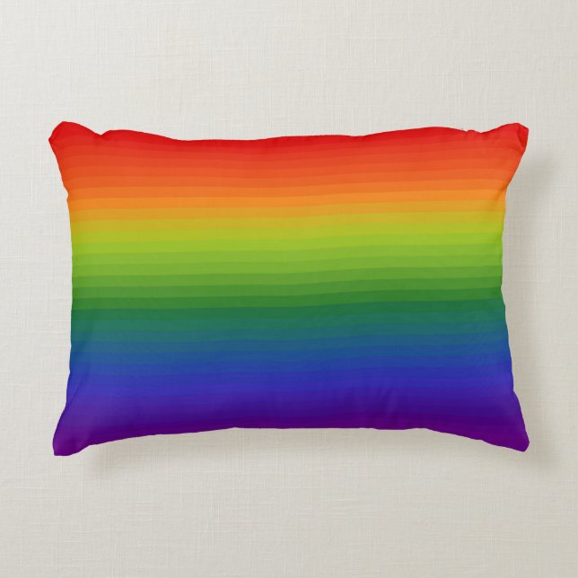 Rainbow Accent Pillow (Front)