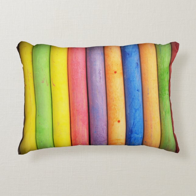 rainbow accent pillow (Front)