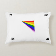 Rainbow Accent Pillow 11 22 33 44