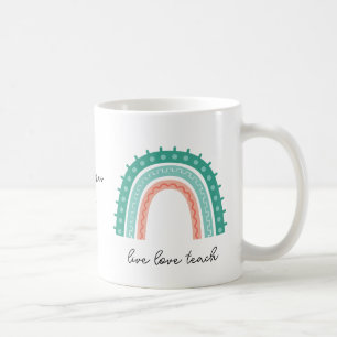 rainbow add your own quote coffee mug