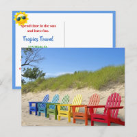 Rainbow Adirondack Beach Chairs