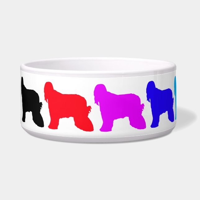 Rainbow Afghan Pet Bowl (Left)