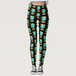 rainbow african Earth Day leggings