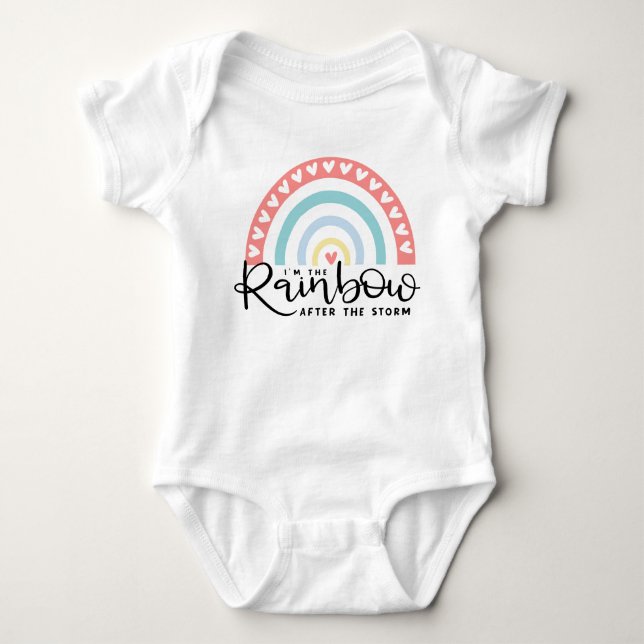 Rainbow After The Storm Baby Bodysuit (Front)