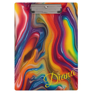 Rainbow Agate Clipboard