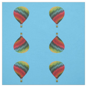 Rainbow Air Balloon Fabric