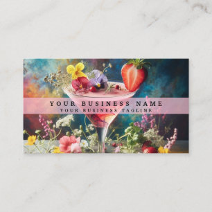 Rainbow Alcohol Drinks Business Card