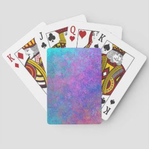 Rainbow Alcohol Ink, Bright Colorful Abstract Playing Cards