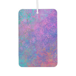 Rainbow Alcohol Ink, Bright Colourful Abstract Air Freshener