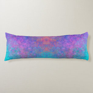 Rainbow Alcohol Ink, Bright Colourful Abstract Body Pillow