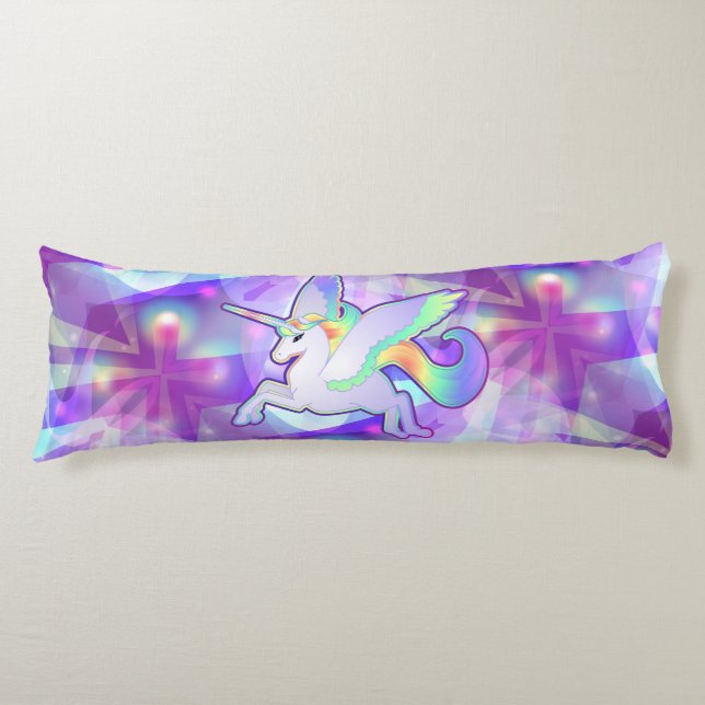 Rainbow Alicorn Body Pillow (Front)