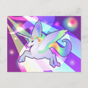 Rainbow Alicorn Postcard