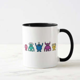 Rainbow Alien Monsters Mug