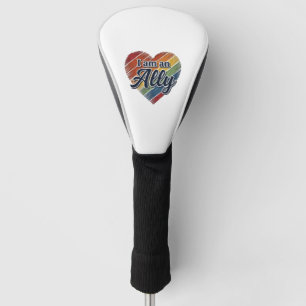 Rainbow Ally Heart Vector Shirt Design_1 Golf Head Cover